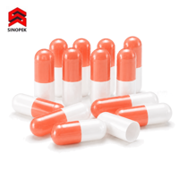 Capsules vides de gélatine pour tisanes SINOPEK, qualité granulée, impression personnalisée, fabrication OEM, vente en gros