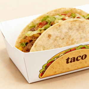 Bandejas de Papel Desechables para Alimentos, Resistentes a la Grasa, para Tacos, Nachos, Comida Mexicana, Comida para Llevar, Contenedor de Comida Rápida - Product Image 4