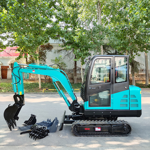 รถขุดขนาดเล็กขายดี 3.5 ตัน แบบตีนตะขาบ เครื่องยนต์ Epa Core Motor ปั๊ม Shimadzu เครื่องยนต์กำลังสูง ความจุบุ้งกี๋ 0.1 ลูกบาศก์เมตร รับประกัน 2 ปี - Product Image 3