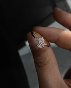 High Quality Moissanite Diamond <b>Ring</b> for Engagement or Anniversary and Special Occasions Available at Best Price - Product Image 4