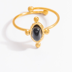 Anillo de Perlas con Lazo en Tono Dorado Estilo Europeo, Joyería de Moda para Mujer, Regalo, Diseño Geométrico, Anillos de Acero Inoxidable - Product Image 5