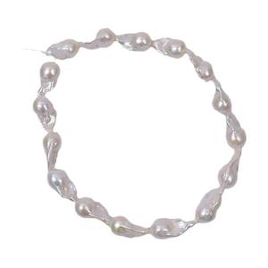 Nuevo Producto, Perlas Barrocas de Agua Dulce Blancas de Sirena de 12-22 mm, Perlas Irregulares Naturales, Hilo de Cuentas Dispersas para Manualidades - Product Image 5