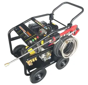 High pressure washer 3600 Psi with diesel engine 10Hp for car, garden, street washing and cleaning