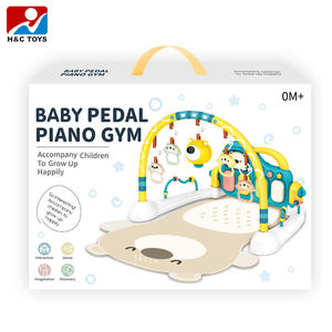 Tapis de jeu pour bébé avec piano à pédales, couverture rampante, jouet suspendu, veilleuse de dessin animé - Product Image 6