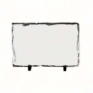 AGH Venta al por mayor Placa de pizarra personalizada con pintura de jaspe blanco multiforma, patrón de arte popular de amor en pilar, para arte - Product Image 1