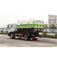 Camion benne basculante Dongfeng 4X2 10m³ avec bras de levage et grue à conteneurs