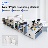 Máquina Cortadora de Papel Higiénico de Alta Velocidad Totalmente Automática Controlada por PLC de 1880 con Cortador Accionado por Servomotor