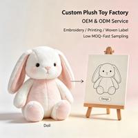Jouets en peluche pour enfants, mini lapins doux, vente en gros, animaux en peluche personnalisés, lapins gris, jouets en peluche lapin