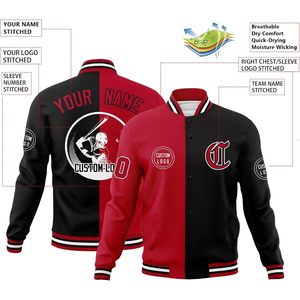 Veste de baseball personnalisée sur mesure, veste de baseball personnalisée avec nom, numéro et logo brodés, unisexe, adulte, manches longues, tissu tissé - Product Image 3