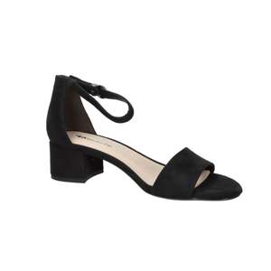 Sandales à talons pour femmes Tamaris, noires, talon de 4 cm, taille 40, avec bride à la cheville - Product Image 2
