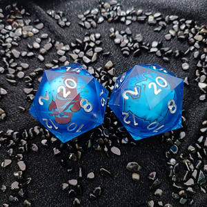 55MM géant brillant liquide noyau dés donjons & Dragons jeu de table dés accessoires DNd résine dés - Product Image 5