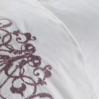 Ensemble de literie de luxe 100 % coton pour hôtel, couvre-lit, drap, vente en gros, personnalisé