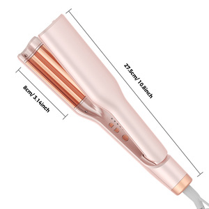 <span class=keywords><strong>Fer</strong></span> à friser de haute qualité, ondulateur de cheveux, ondulateur de plage, baguette à friser avec céramique, ondulateur profond à 2 barils - Product Image 5