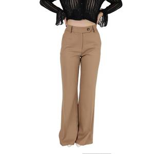 Pantalon pour femme 53538805 Camel, longueur mi-mollet, coupe large - Product Image 5