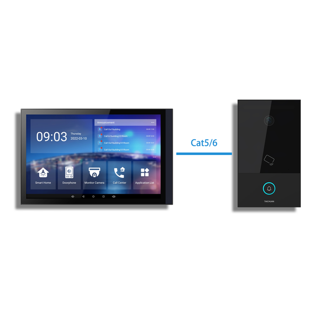 Android Villa Intercom with Camera 10 Inch Tuya Smart Home Control Panel Alexa Home Automation Wall Control Screen Smartlife