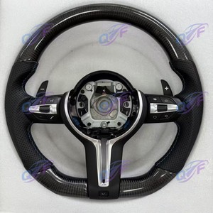 Volante Deportivo Negro M Performance en Alcántara Compatible con <span class=keywords><strong>BMW</strong></span> 320 <span class=keywords><strong>525</strong></span> F10 F20 F30 F15 F25 F07 F01, Piezas de Dirección para Automóvil - Product Image 2