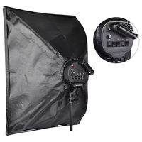 Softbox Studio 60x90cm de haute qualité avec support de lampe à 5 douilles compatible avec les ampoules d'éclairage pour la lumière de studio de photographie