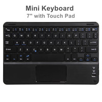 Keyboard Nirkabel Universal Mini Magnetik untuk iPad Tablet dengan Touch Pad Anti Ghosting Ringan