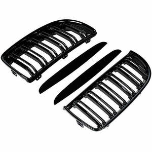 Grille de pare-chocs avant BMW Série 3 E90 E91, cache d'admission d'air chromé en plastique ABS pour mise à niveau et rénovation - Product Image 2