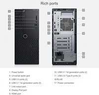 Mini-ordinateur de bureau OptiPlex 3060 Barebone Tower, 8e génération, propre, sans rayures, grade A, testé et fonctionnel