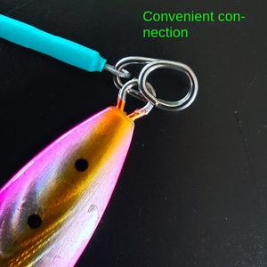 1237-10 fil avant 304 fond en acier inoxydable <span class=keywords><strong>ligne</strong></span> <span class=keywords><strong>de</strong></span> pêche Anti-morsure basse haute vitesse bleu océan plage doux anti-rayures main - Product Image 6