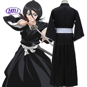 Offre Spéciale Dieu <span class=keywords><strong>de</strong></span> la mort/Bleach Kuchiki Rukia <span class=keywords><strong>Kimono</strong></span> <span class=keywords><strong>japonais</strong></span> en gros pour hommes Anime Costume Bleach Cosplay - Product Image 5