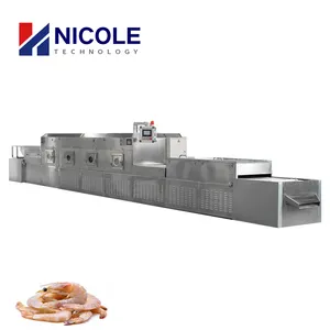 Microwave Seafood Shrimp Drying Machine Conveyor Microwave Fish Dryer
