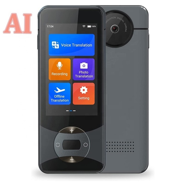 W10 Mini HD AMOLED Touch Screen AI Voice Recognition Real-Time Offline Translation 127 Languages Smart Translator Business