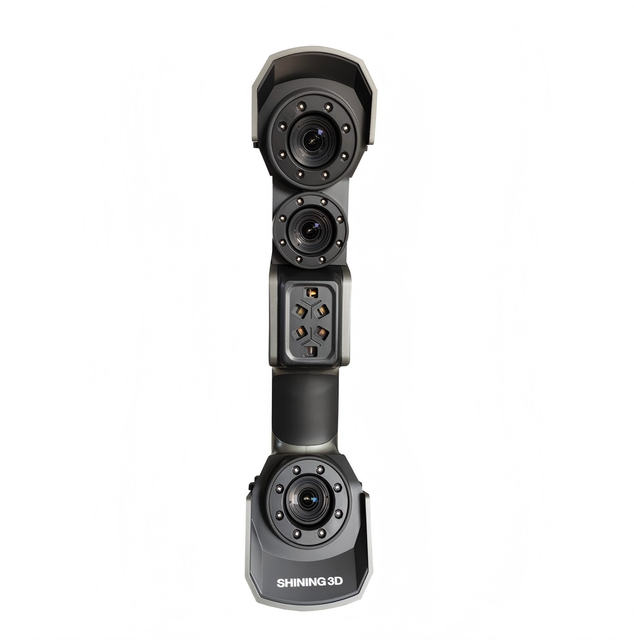 USB Interface Handheld FreeScan Trio 3D Scanner CCD Sensor Dual Scanning Mode for Aviation Part Electronic Component Metal Wood
