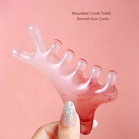 Outil de Gua Sha en Quartz Rose Naturel, Pierre de Massage Facial en Forme de Cœur pour Soins de la Peau