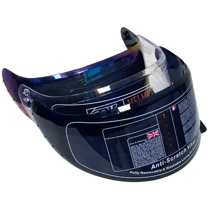 SLKE – visière de casque de moto colorée, transparente, anti-buée, de haute qualité