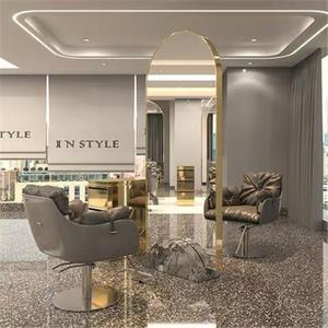 Espejo de pie LED moderno de lujo con gabinete de vidrio para salón de belleza, muebles para baño, dormitorio, comedor, salón comercial, barbería - Product Image 3