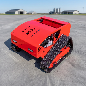 Tondeuse à gazon sur chenilles à essence avec télécommande et démarrage électrique pour les travaux de coupe d'herbe dans les fermes, vergers, jardins, bordures de routes et fossés - Product Image 1