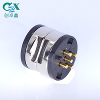 Connecteur magnétique CZX à double rangée de broches Pogo 5 broches mâle/femelle en cuivre avec grande ventouse ronde pour adaptateur de communication de données