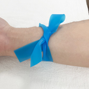 Elastic Bandage 2.0cm Blue Single Use Disposable Tourniquet Medical Non Latex Emergency Bandage 40 In Length - Product Image 1