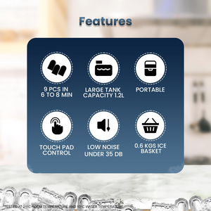 2026 Distributing Ice Basket and Ice Scoop with Handle Portable High-demand Model Customizable Silent Electric Ice Maker - Product Image 4
