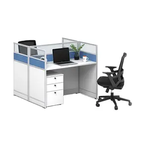 Ahorrador de espacio modular para muebles de oficina, dos lados, cara a cara, 2 personas, estación de trabajo de oficina