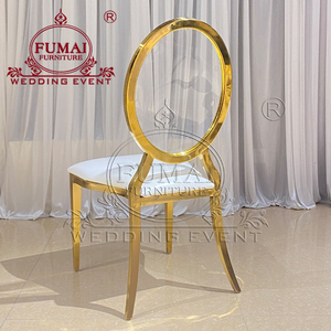 Chaises de luxe arrières acryliques de cadre d'acier inoxydable pour la réception de mariage - Product Image 6
