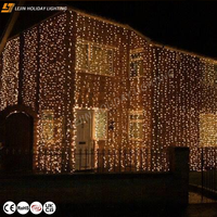 Guirlande lumineuse LED à prix d'usine pour mariage, vacances, festivals, Noël, extérieur, étanche IP65, 7 modes, double couleur, commutateur