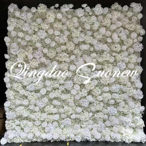 Décoration de mariage SN-D162 péage bébé souffle tissu fleur artificielle mur forêt spécial en forme de fleur mur - Product Image 6