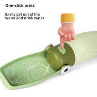 Offre Spéciale 2-en-1 500ml Portable PC Chien Bouteille D'eau Écologique Premium Pet Accessoire pour Boire Nourrir Chiots Petites Races