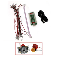 Encodeur de manette d'arcade USB à latence nulle, USB PC/360 PS/3, jeux Android, joystick, carte DIY, couleurs personnalisables, logo anglais