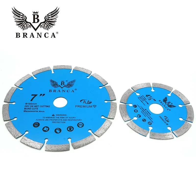 Branca bán buôn 4.5 "7" Lưỡi cưa kim cương cho tường đá Granite khe cắm gốm sứ vitrified gạch cắt