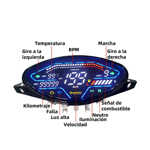 Vente Directe de lUsine Accessoires de Moto Tachymètre Odomètre Tableau de Bord Numérique Pour Moto pour <span class=keywords><strong>Corven</strong></span> Energy 110 - Product Image 3