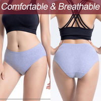 Culottes personnalisées respirantes de couleur unie pour femmes, sous-vêtements grande taille, culottes douces en coton personnalisées pour femmes