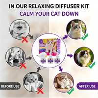 Diffuseur apaisant anti-stress aux phéromones USMILEPET, écologique, pour chiens et chats, avec prise électrique chauffante, logo personnalisé