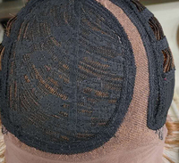 Perruque de cheveux humains courts ondulés, coupe Pixie, blond miel, dentelle frontale, perruques u-part pour femmes noires, pré-épilées 150%