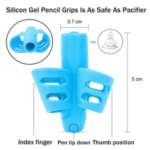 Poignée de stylo en silicone souple pour enfants, correcteur de posture d'écriture, accessoire de papeterie pour étudiants, fourni par l'usine - Product Image 4