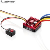 Contrôleur de vitesse Hobbywing QuicRun WP 1080 G2 80A à balais avec boîtier étanche pour véhicule RC électrique 1/10 1/8 Rock Crawler