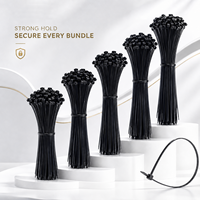 Attaches-câbles autobloquants PA66 4 pouces, sangles en nylon résistantes aux intempéries 4*100mm, résistance à la traction de 40 LB, attaches de serrage industrielles haute résistance aux chocs